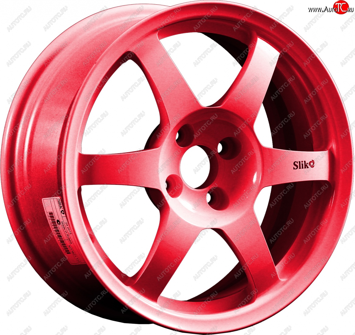 9 849 р. Кованый диск Slik Classik 6.5x16 (Candy рубиновый)   (Цвет: Candy рубиновый)  с доставкой в г. Воронеж
