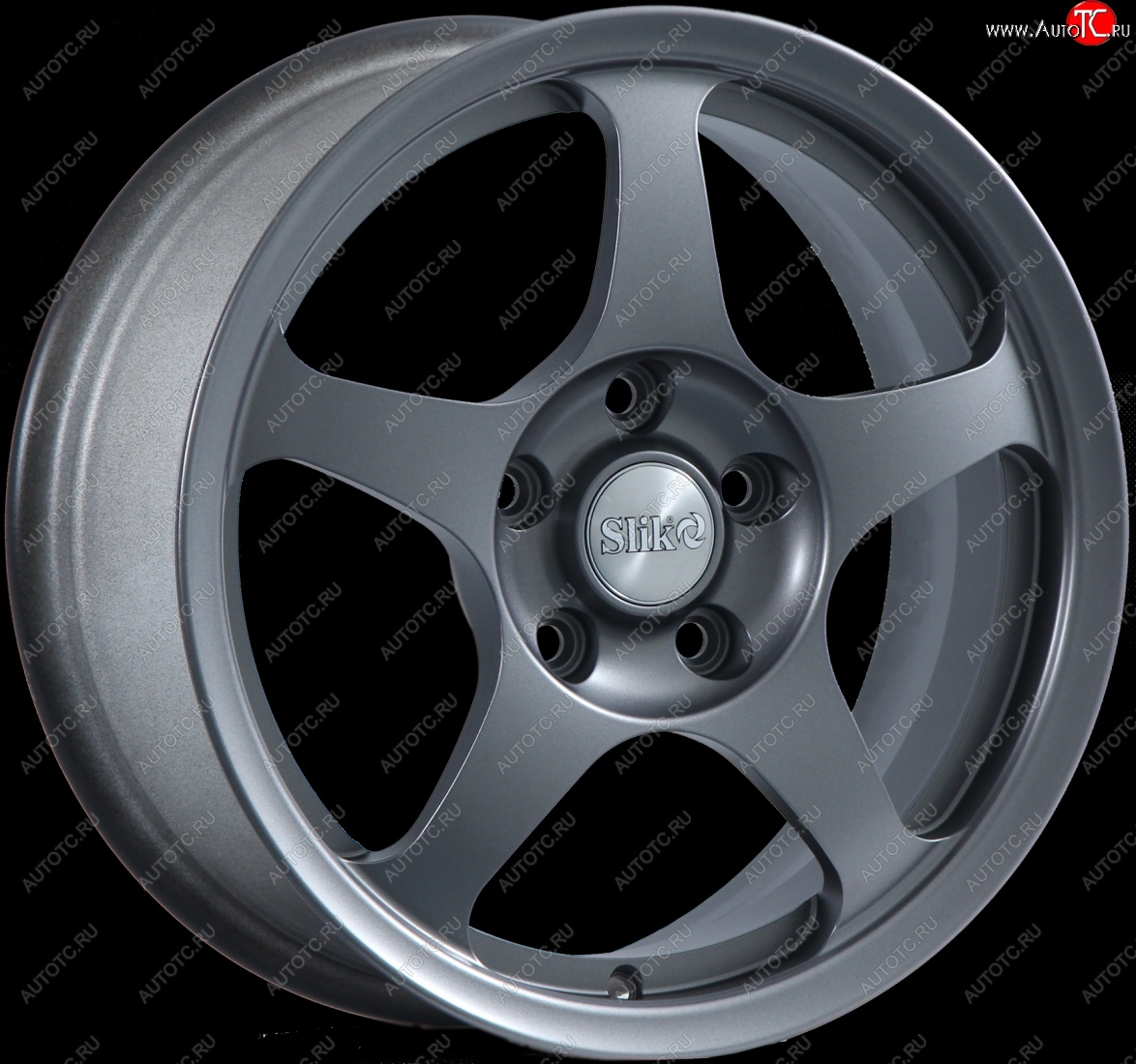10 999 р. Кованый диск Slik classik R16x6.5 Матовый серый титан (TITAN) 6.5x16   (Цвет: TITAN)  с доставкой в г. Воронеж