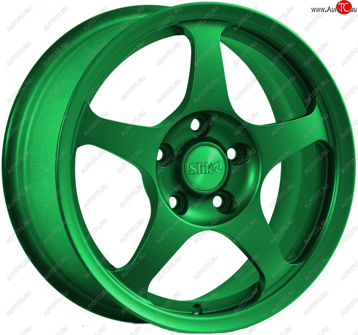 10 999 р. Кованый диск Slik classik R16x6.5 Зеленый (GREEN) 6.5x16   (Цвет: GREEN)  с доставкой в г. Воронеж