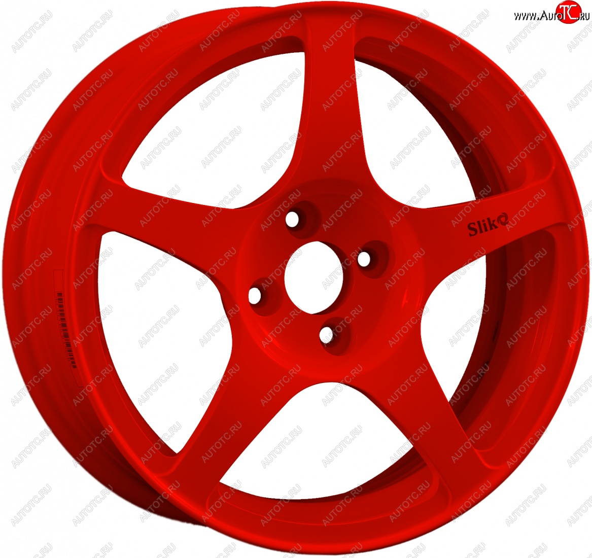 10 349 р. Кованый диск Slik classik R16x6.5 Красный (RED) 6.5x16 Nissan Teana 1 J31 дорестайлинг (2003-2005) 5x114.3xDIA66.1xET45.0 (Цвет: RED)