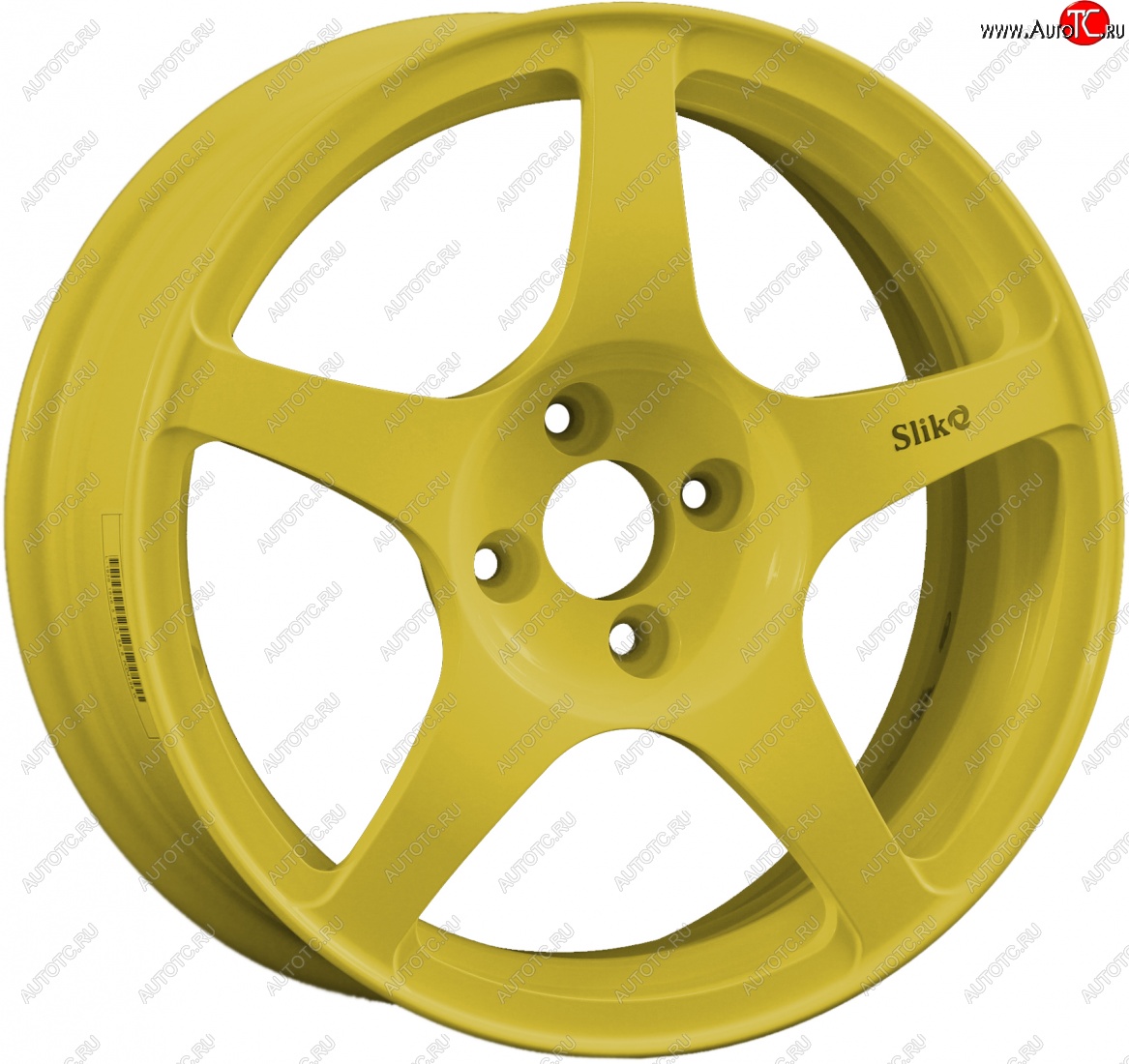 10 349 р. Кованый диск Slik classik R16x6.5 Ярко желтый RAL 1021 (YELLOW) 6.5x16   (Цвет: YELLOW)  с доставкой в г. Воронеж