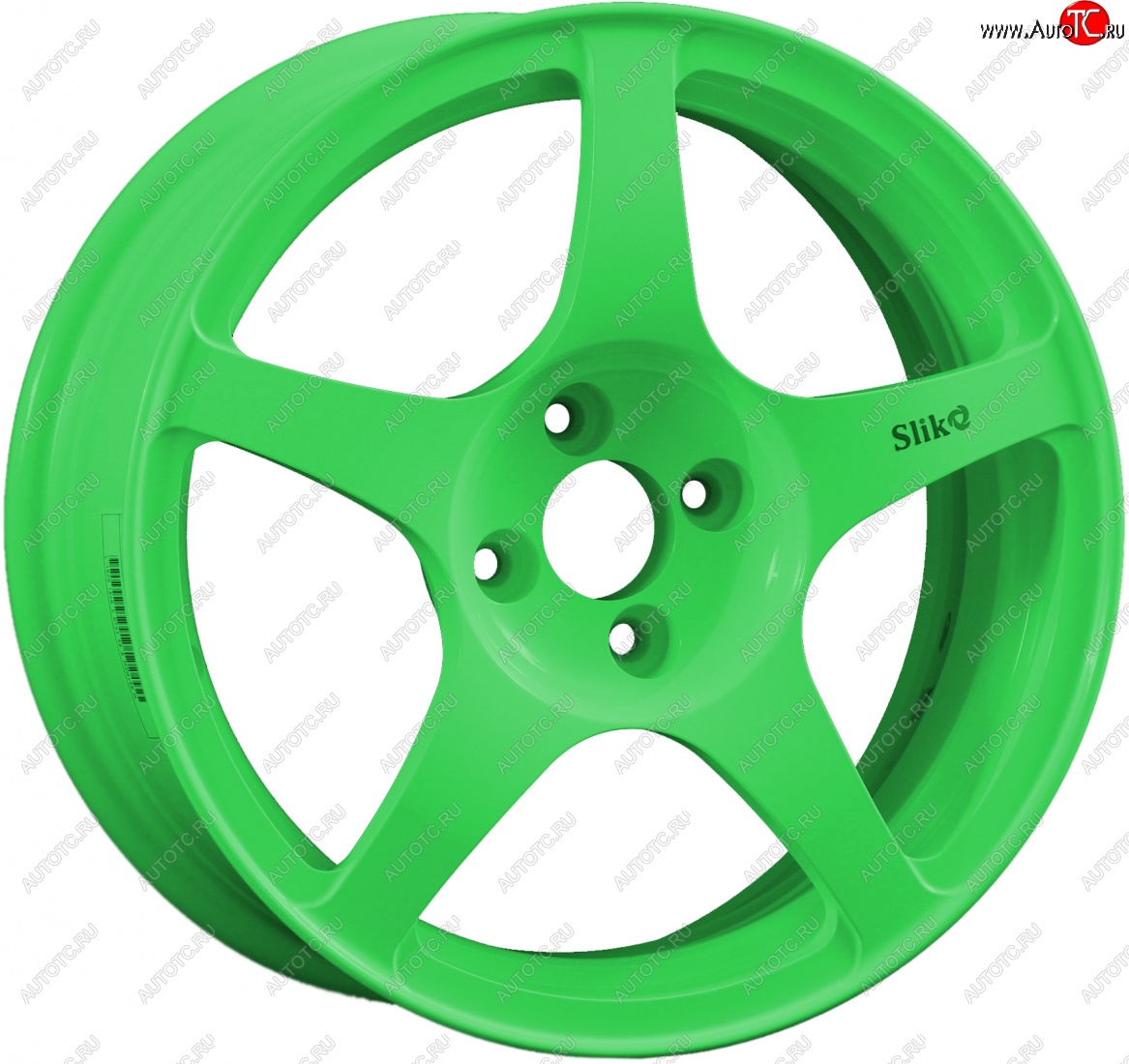 10 599 р. Кованый диск Slik classik R16x6.5 RAL 6038 ярко-зеленый 6.5x16   (Цвет: RAL 6038 ярко-зеленый 6.5x16)  с доставкой в г. Воронеж