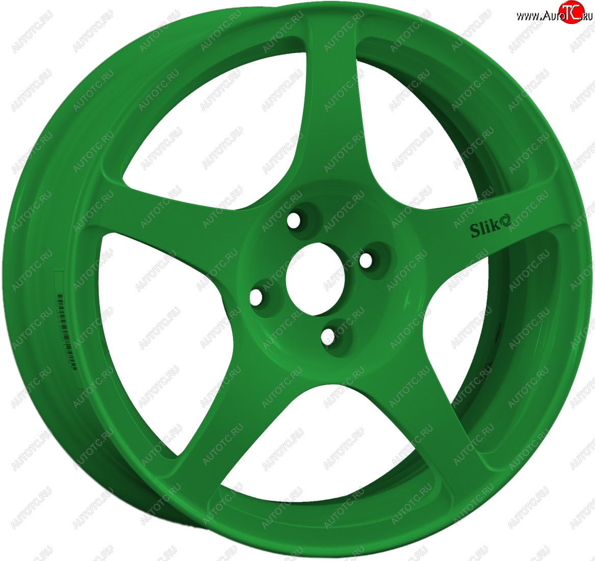 10 349 р. Кованый диск Slik classik R16x6.5 Зеленый (GREEN) 6.5x16   (Цвет: GREEN)  с доставкой в г. Воронеж