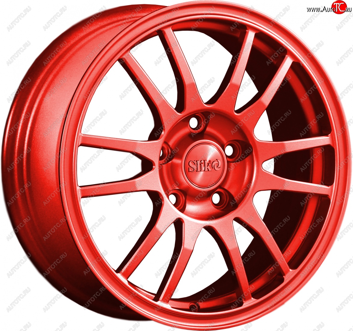 12 949 р. Кованый диск Slik classik R16x6.5 Candy алый 6.5x16   (Цвет: Candy алый 6.5x16)  с доставкой в г. Воронеж