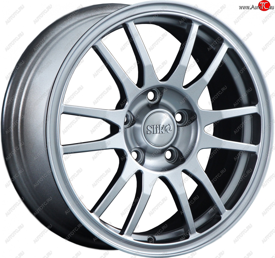 12 949 р. Кованый диск Slik classik R16x6.5 Серебристый светлый (S16) 6.5x16   (Цвет: S16)  с доставкой в г. Воронеж