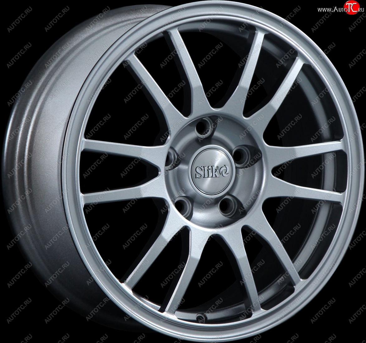 12 949 р. Кованый диск Slik classik R16x6.5 Серебристый тёмный (S25) 6.5x16   (Цвет: S25)  с доставкой в г. Воронеж