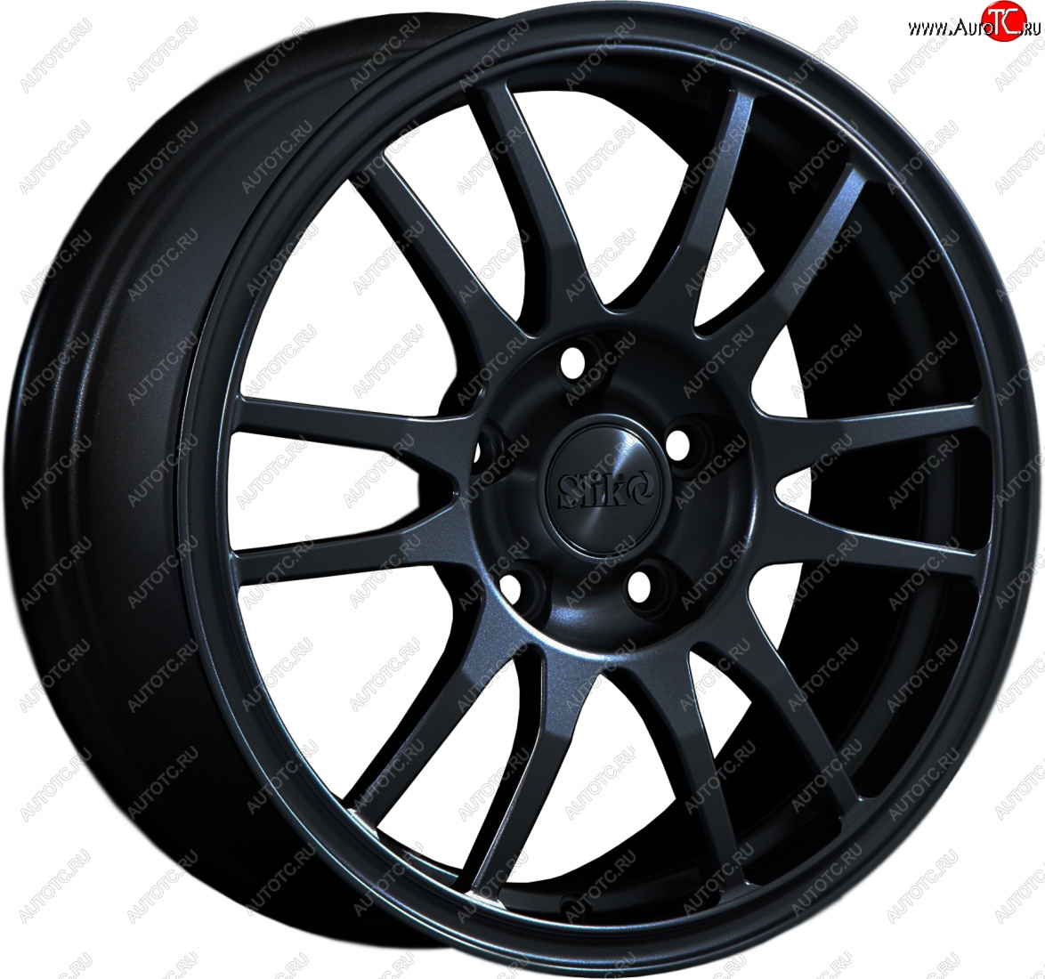 12 949 р. Кованый диск Slik classik R16x6.5 Черный глянцевый (BK) 6.5x16   (Цвет: BK)  с доставкой в г. Воронеж