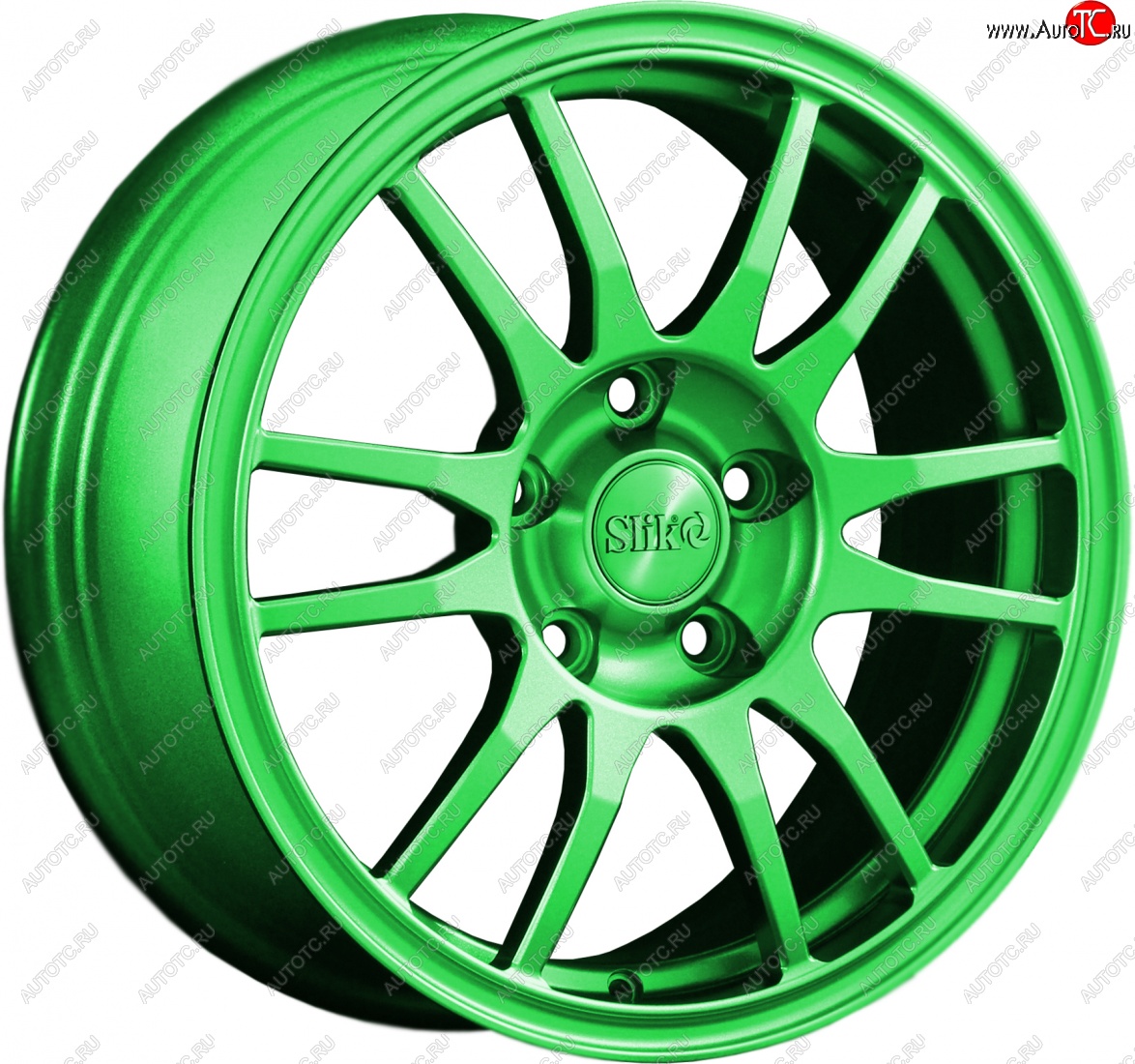 12 949 р. Кованый диск Slik classik R16x6.5 RAL 6038 ярко-зеленый 6.5x16   (Цвет: RAL 6038 ярко-зеленый 6.5x16)  с доставкой в г. Воронеж