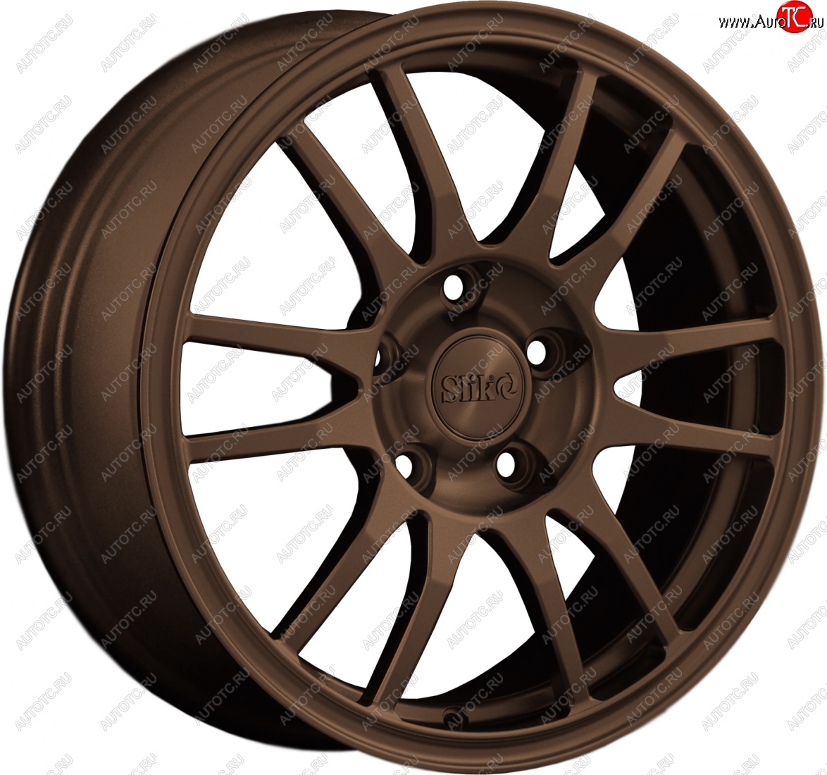 12 949 р. Кованый диск Slik classik R16x6.5 Бронза (BRZ) 6.5x16   (Цвет: BRZ)  с доставкой в г. Воронеж