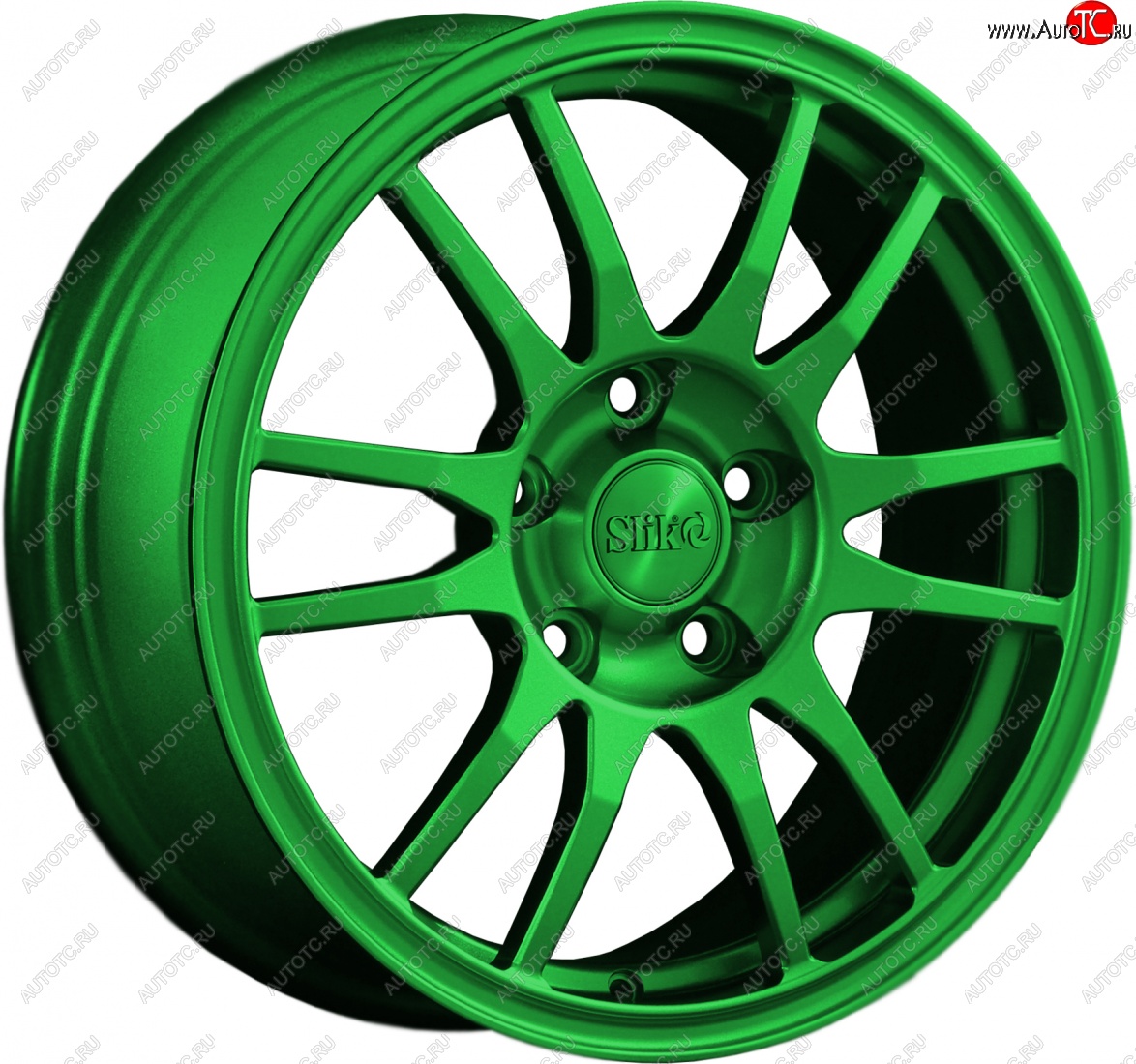 12 949 р. Кованый диск Slik classik R16x6.5 Зеленый (GREEN) 6.5x16   (Цвет: GREEN)  с доставкой в г. Воронеж