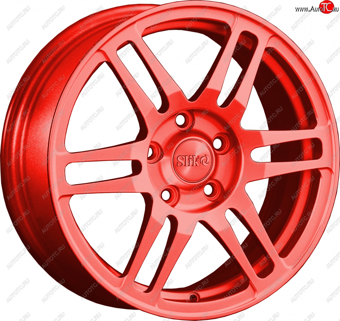 12 949 р. Кованый диск Slik classik R16x6.5 Candy алый 6.5x16   (Цвет: Candy алый 6.5x16)  с доставкой в г. Воронеж
