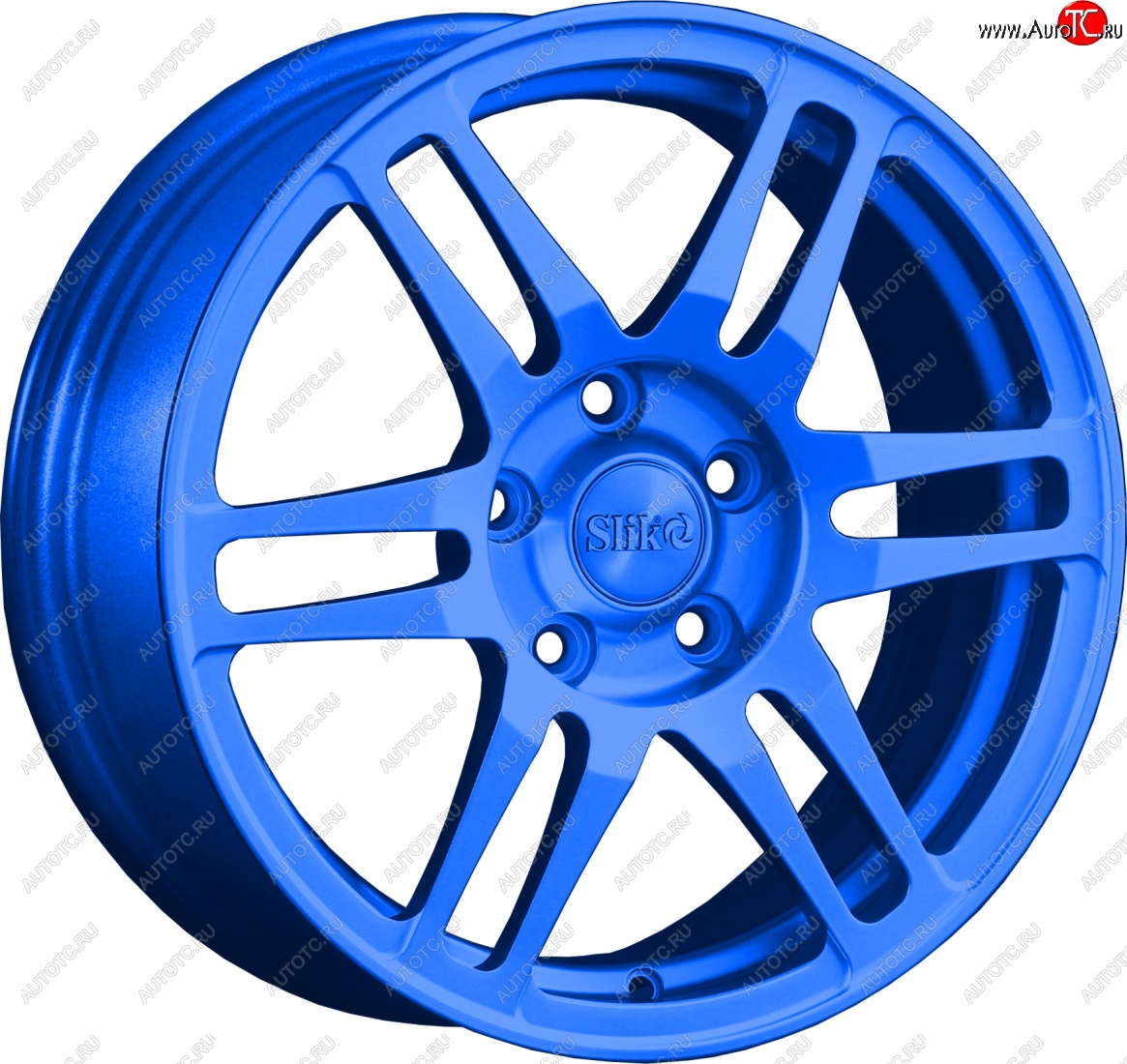 12 949 р. Кованый диск Slik classik R16x6.5 Синий (BLUE) 6.5x16   (Цвет: BLUE)  с доставкой в г. Воронеж