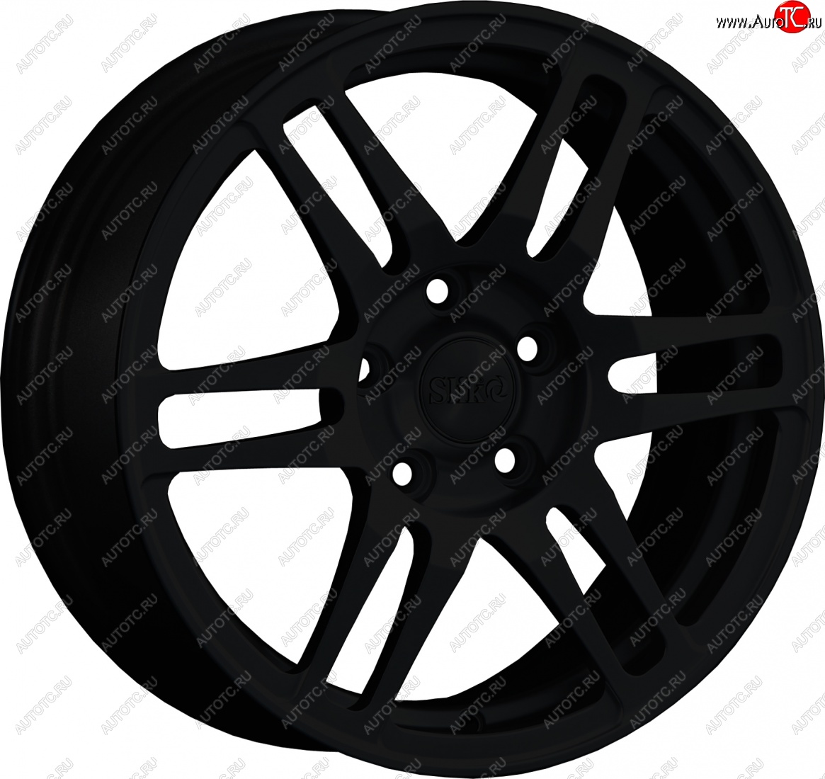 12 949 р. Кованый диск Slik classik R16x6.5 Черный матовый (MB) 6.5x16   (Цвет: MB)  с доставкой в г. Воронеж