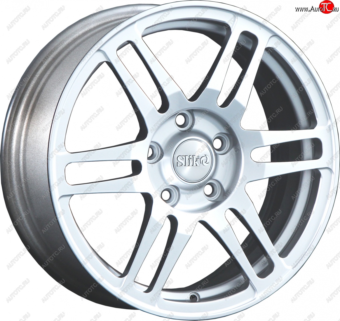 12 949 р. Кованый диск Slik classik R16x6.5 Яркое-блестящее серебро (HPB) 6.5x16   (Цвет: HPB)  с доставкой в г. Воронеж