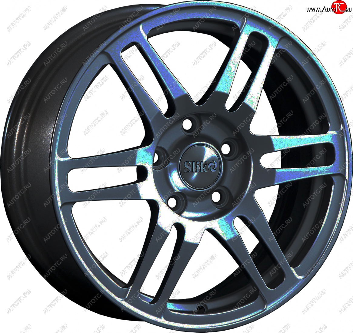 12 949 р. Кованый диск Slik classik R16x6.5 Графит глянцевый (GM) 6.5x16   (Цвет: GM)  с доставкой в г. Воронеж