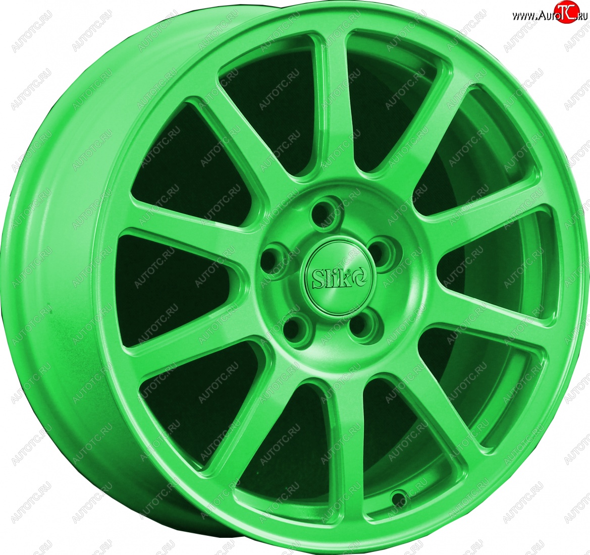 18 999 р. Кованый диск Slik classik R16x6.5 RAL 6038 ярко-зеленый (6038) 6.5x16   (Цвет: 6038)  с доставкой в г. Воронеж
