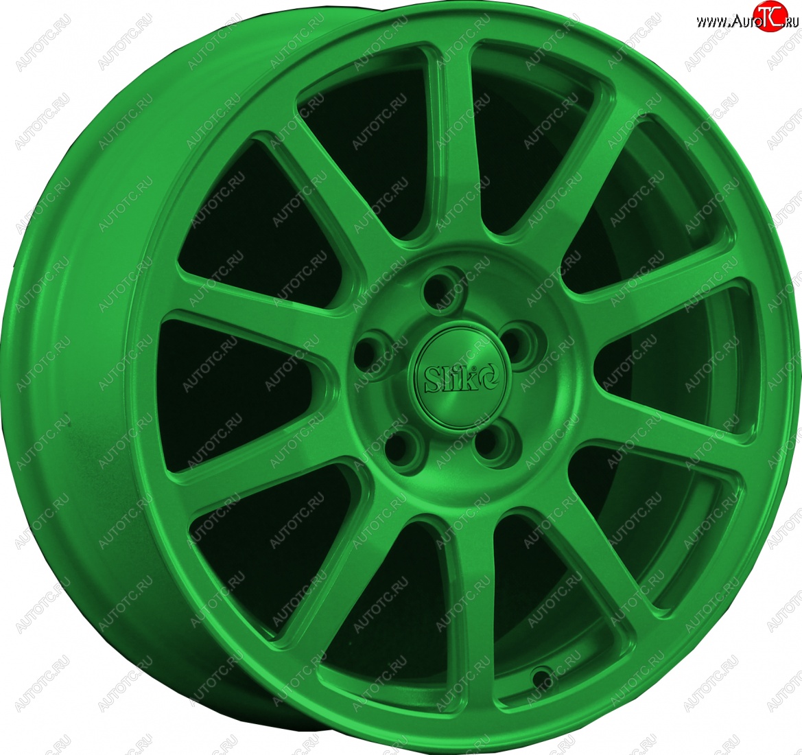 18 999 р. Кованый диск Slik classik R16x6.5 Зеленый (GREEN) 6.5x16   (Цвет: GREEN)  с доставкой в г. Воронеж