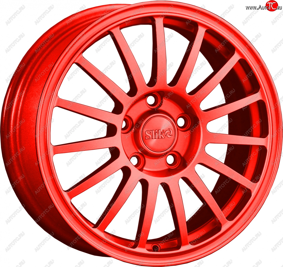 15 249 р. Кованый диск Slik classik R16x6.5 Candy алый 6.5x16   (Цвет: Candy алый 6.5x16)  с доставкой в г. Воронеж
