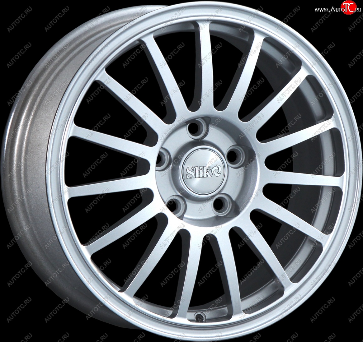 15 249 р. Кованый диск Slik classik R16x6.5 Серебристый светлый (S16) 6.5x16   (Цвет: S16)  с доставкой в г. Воронеж