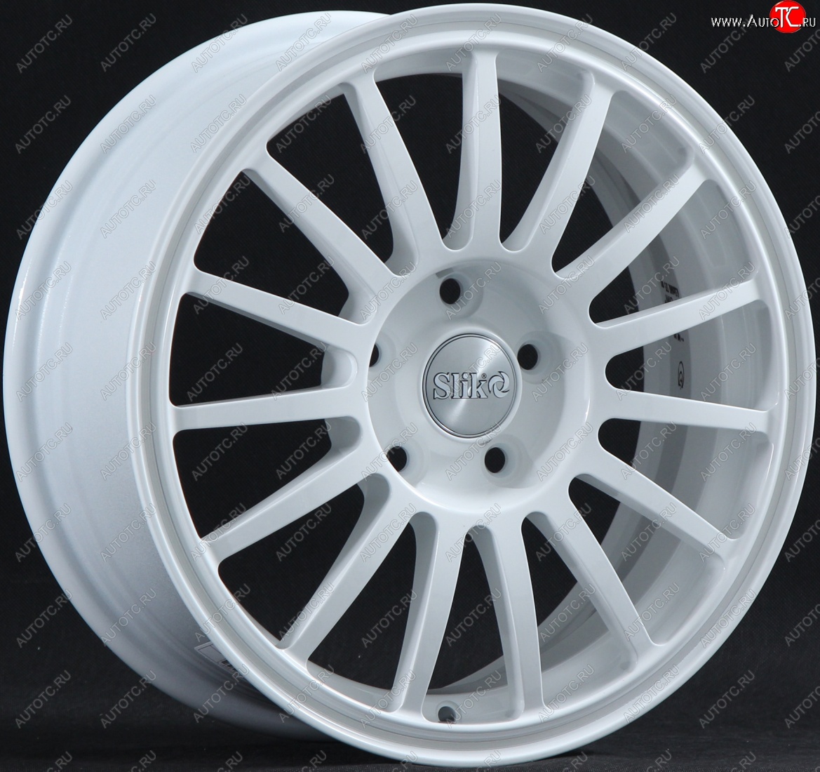 15 249 р. Кованый диск Slik classik R16x6.5 Белый (W) 6.5x16   (Цвет: W)  с доставкой в г. Воронеж