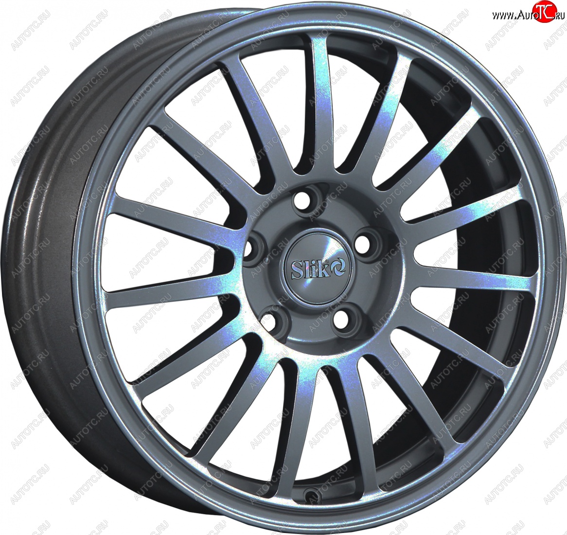 15 249 р. Кованый диск Slik classik R16x6.5 Графит матовый (GRF2) 6.5x16   (Цвет: GRF2)  с доставкой в г. Воронеж