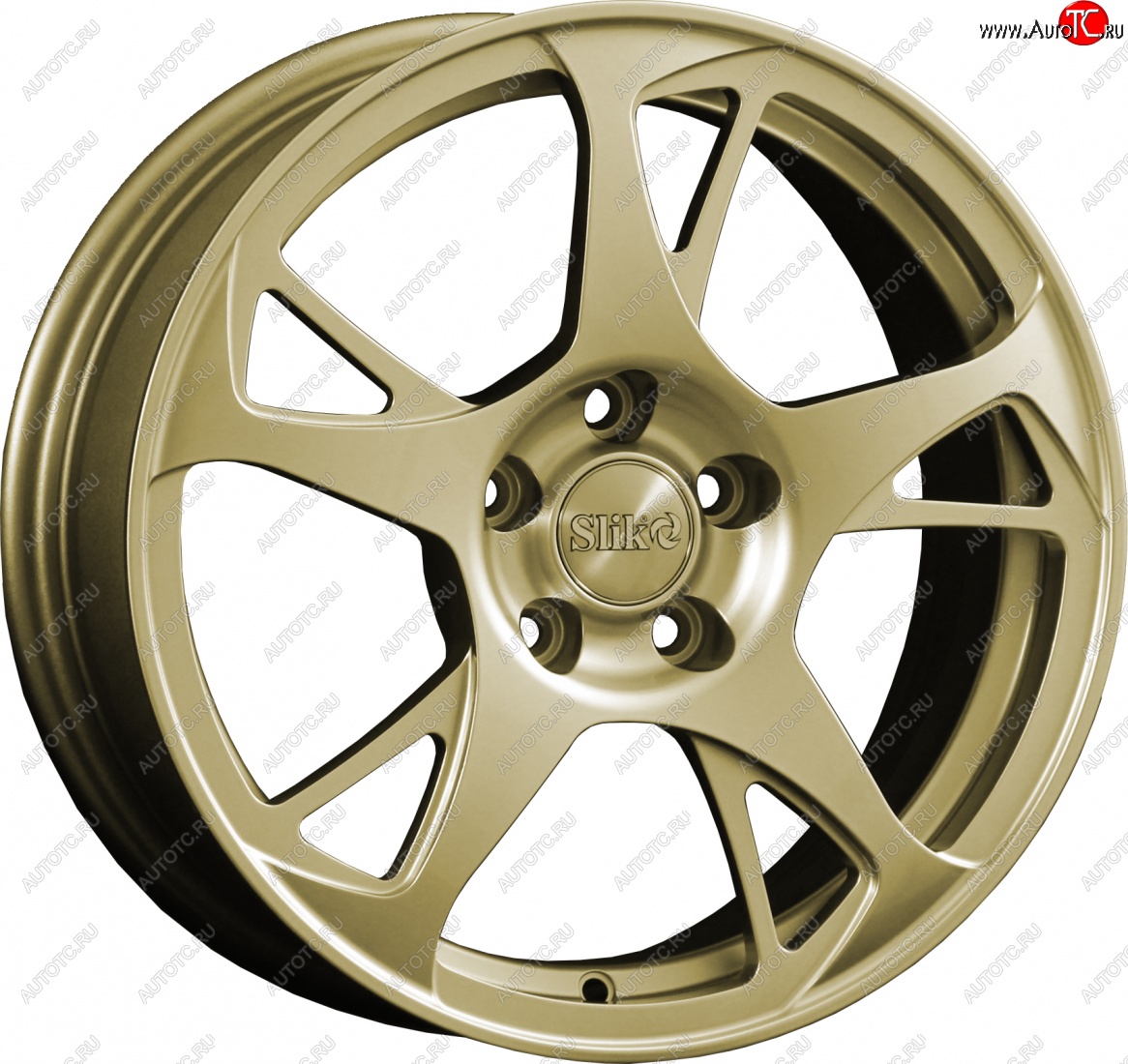 10 999 р. Кованый диск Slik classik R16x6.5 Золотой (G) 6.5x16   (Цвет: G)  с доставкой в г. Воронеж