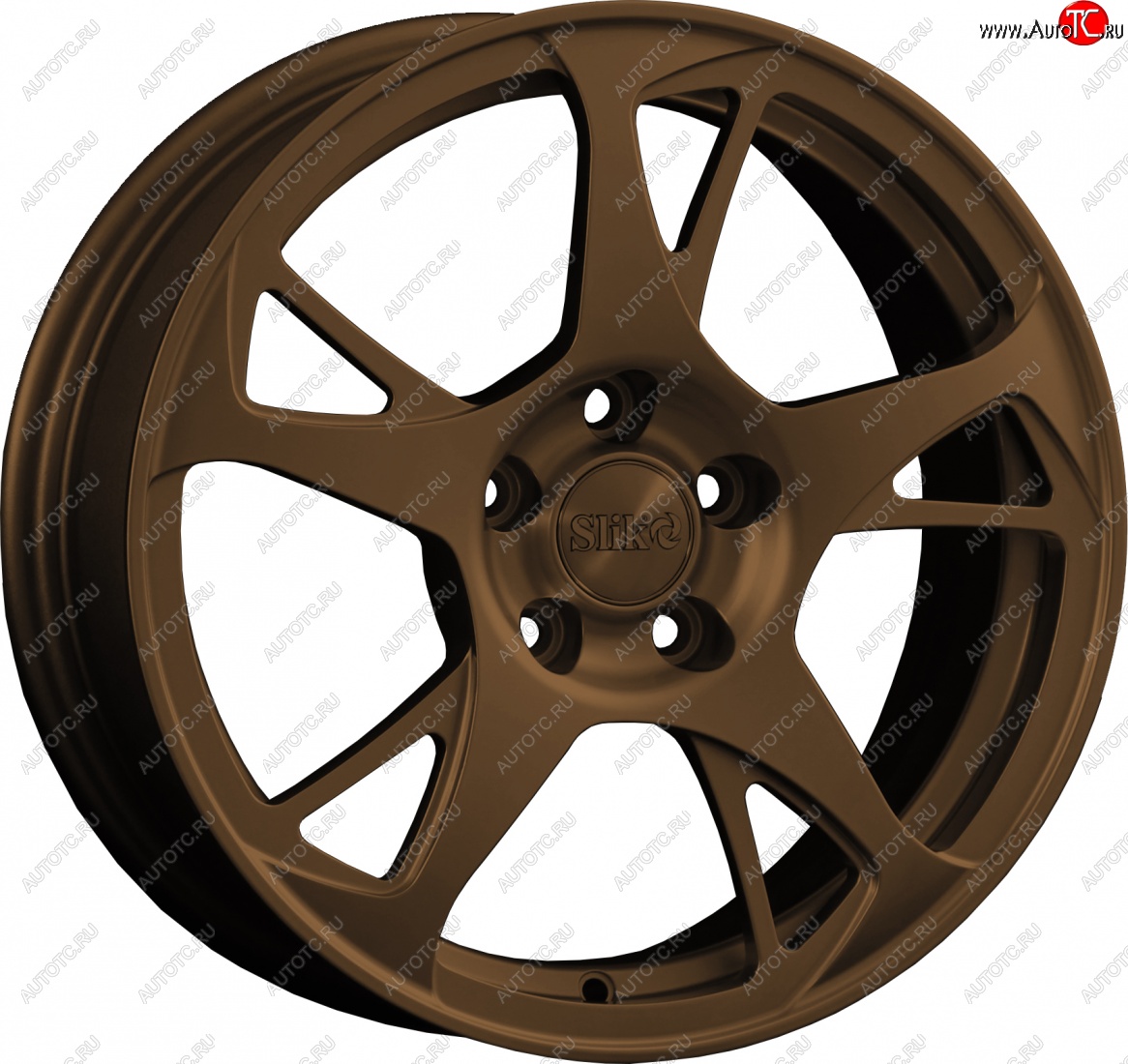 10 999 р. Кованый диск Slik classik R16x6.5 Коньячная бронза. Матовый (MBRZCGN) 6.5x16   (Цвет: MBRZCGN)  с доставкой в г. Воронеж