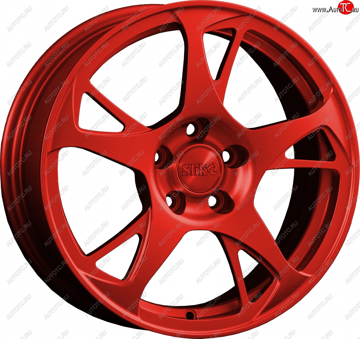 10 999 р. Кованый диск Slik classik R16x6.5 Candy RED красный 6.5x16   (Цвет: Candy RED красный 6.5x16)  с доставкой в г. Воронеж