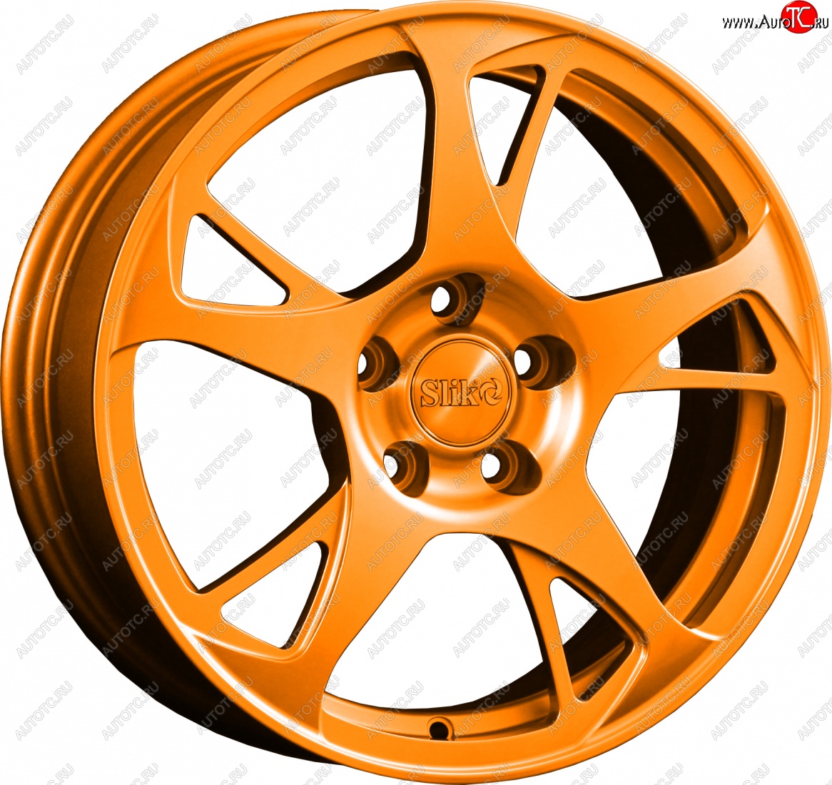 10 999 р. Кованый диск Slik classik R16x6.5 Ярко-оранжевый (ORANGE) 6.5x16   (Цвет: ORANGE)  с доставкой в г. Воронеж