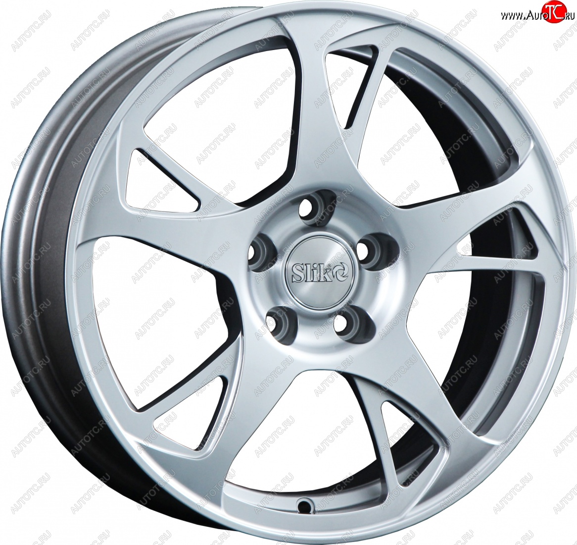 10 699 р. Кованый диск Slik classik R16x6.5 Яркое-блестящее серебро (HPB) 6.5x16   (Цвет: HPB)  с доставкой в г. Воронеж