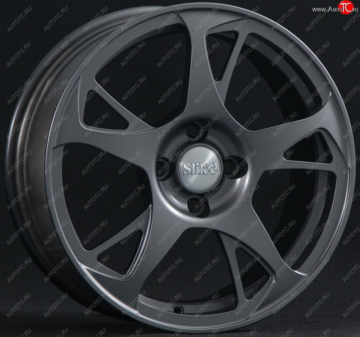 10 999 р. Кованый диск Slik classik R16x6.5 Графит глянцевый (GM) 6.5x16   (Цвет: GM)  с доставкой в г. Воронеж