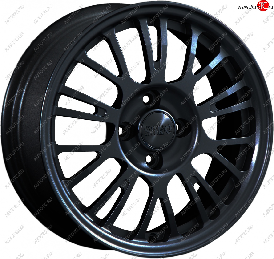 14 799 р. Кованый диск Slik Classik 6x15 (Черный глянцевый)   (Цвет: Черный глянцевый)  с доставкой в г. Воронеж