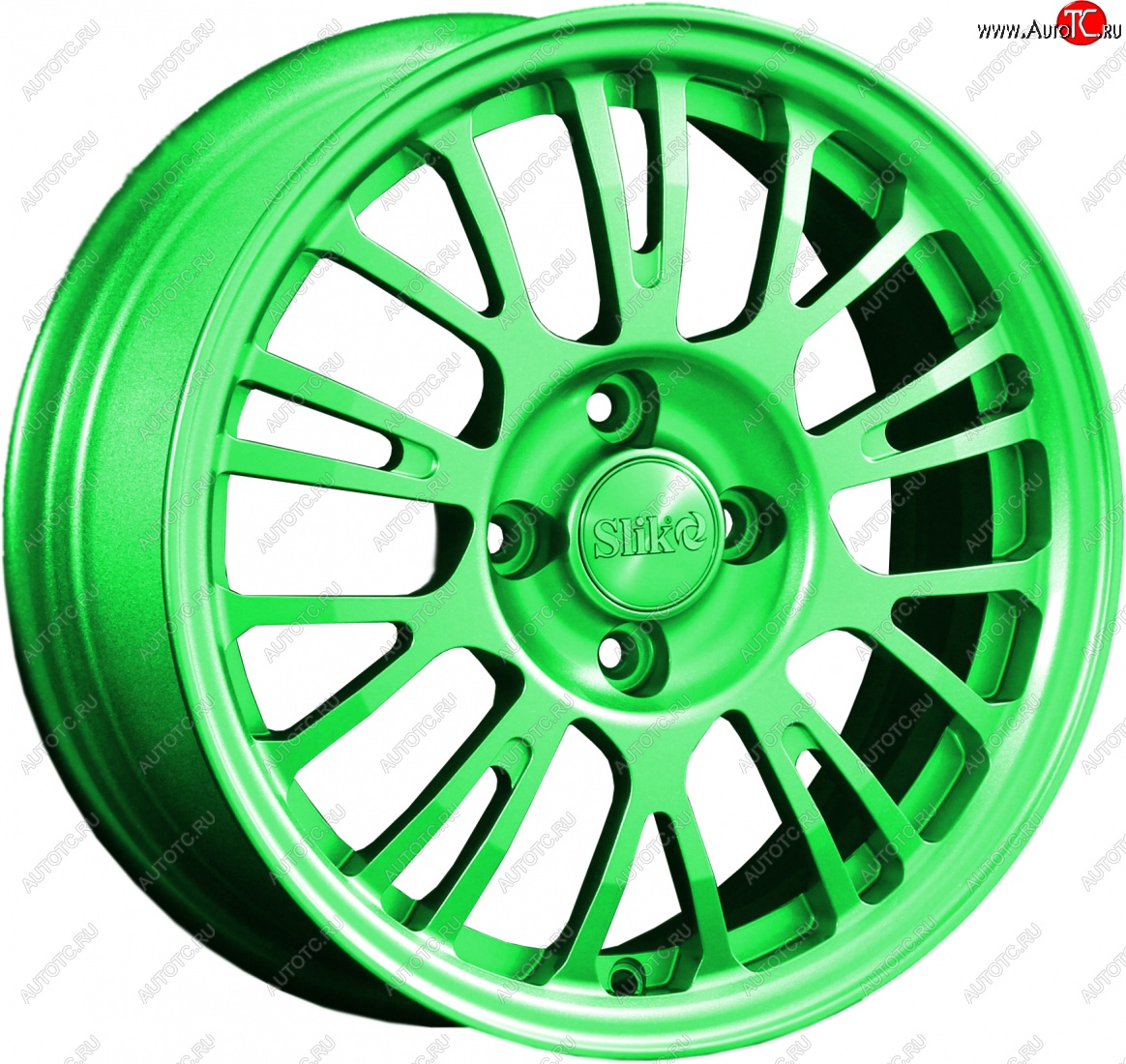 14 799 р. Кованый диск Slik Classik 6x15 (RAL 6038 ярко-зеленый)   (Цвет: RAL 6038 ярко-зеленый)  с доставкой в г. Воронеж