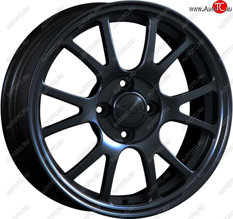 14 899 р. Кованый диск Slik Classik 6x15 (Черный глянцевый)   (Цвет: Черный глянцевый)  с доставкой в г. Воронеж