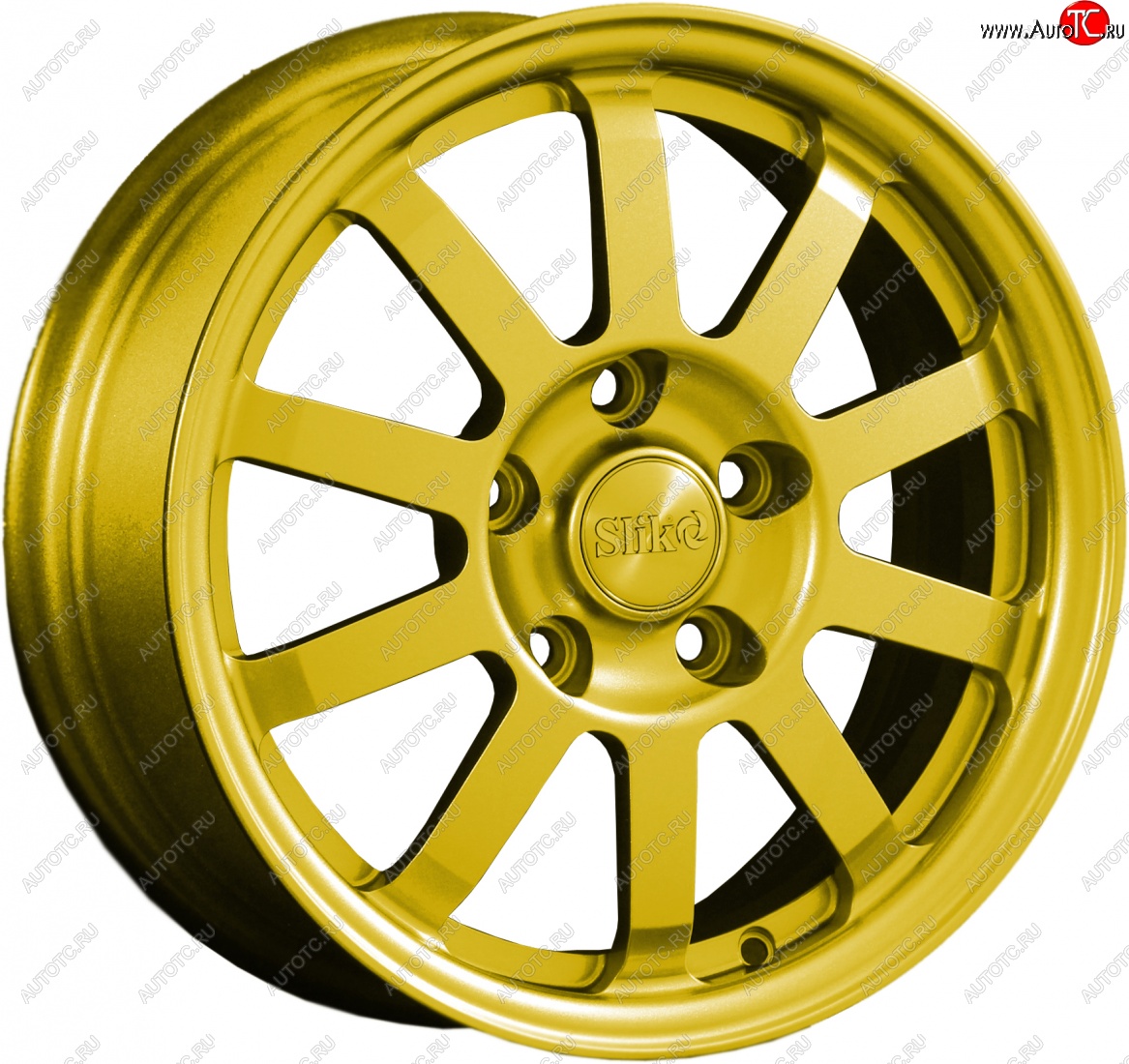 11 399 р. Кованый диск Slik Classik 6x15 (Ярко-желтый RAL 1021)   (Цвет: Ярко-желтый RAL 1021)  с доставкой в г. Воронеж