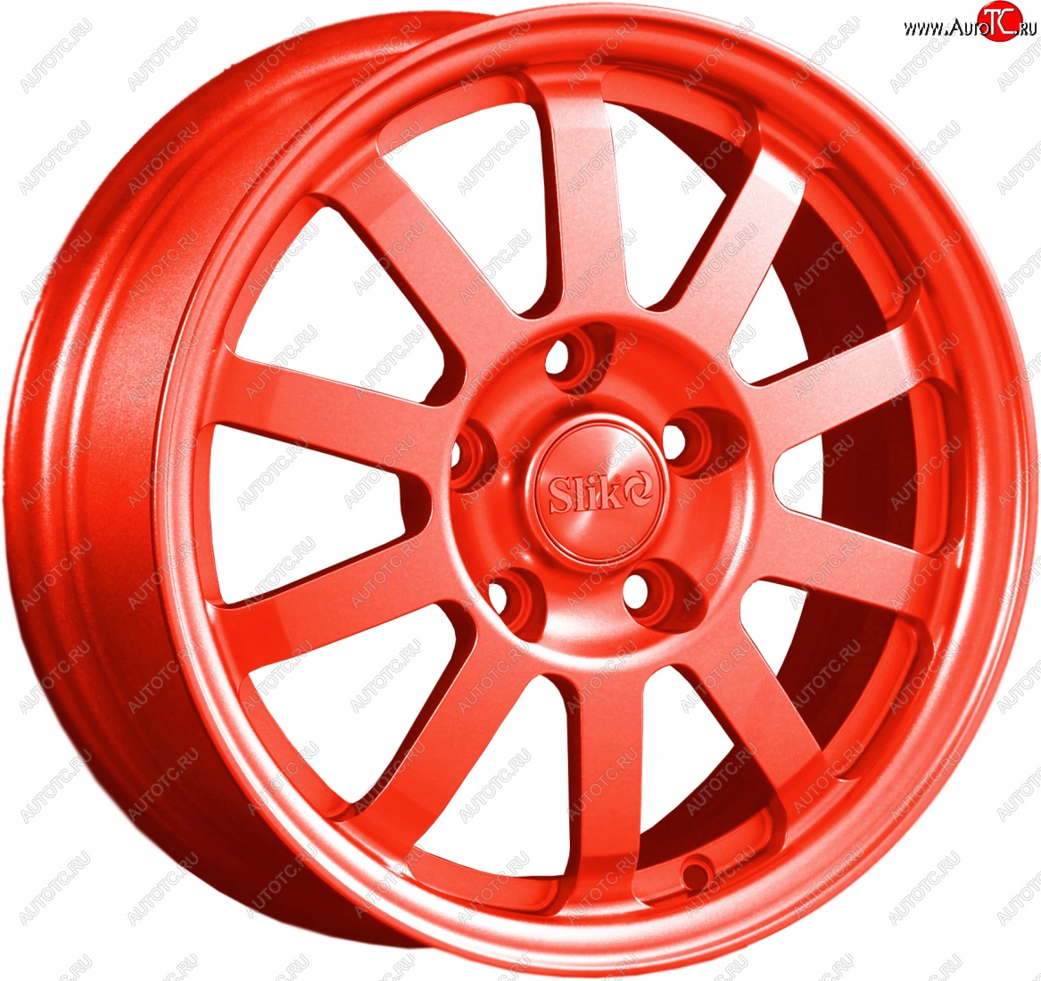 11 399 р. Кованый диск Slik Classik 6x15 (RAL 3026 ярко-алый)   (Цвет: RAL 3026 ярко-алый)  с доставкой в г. Воронеж
