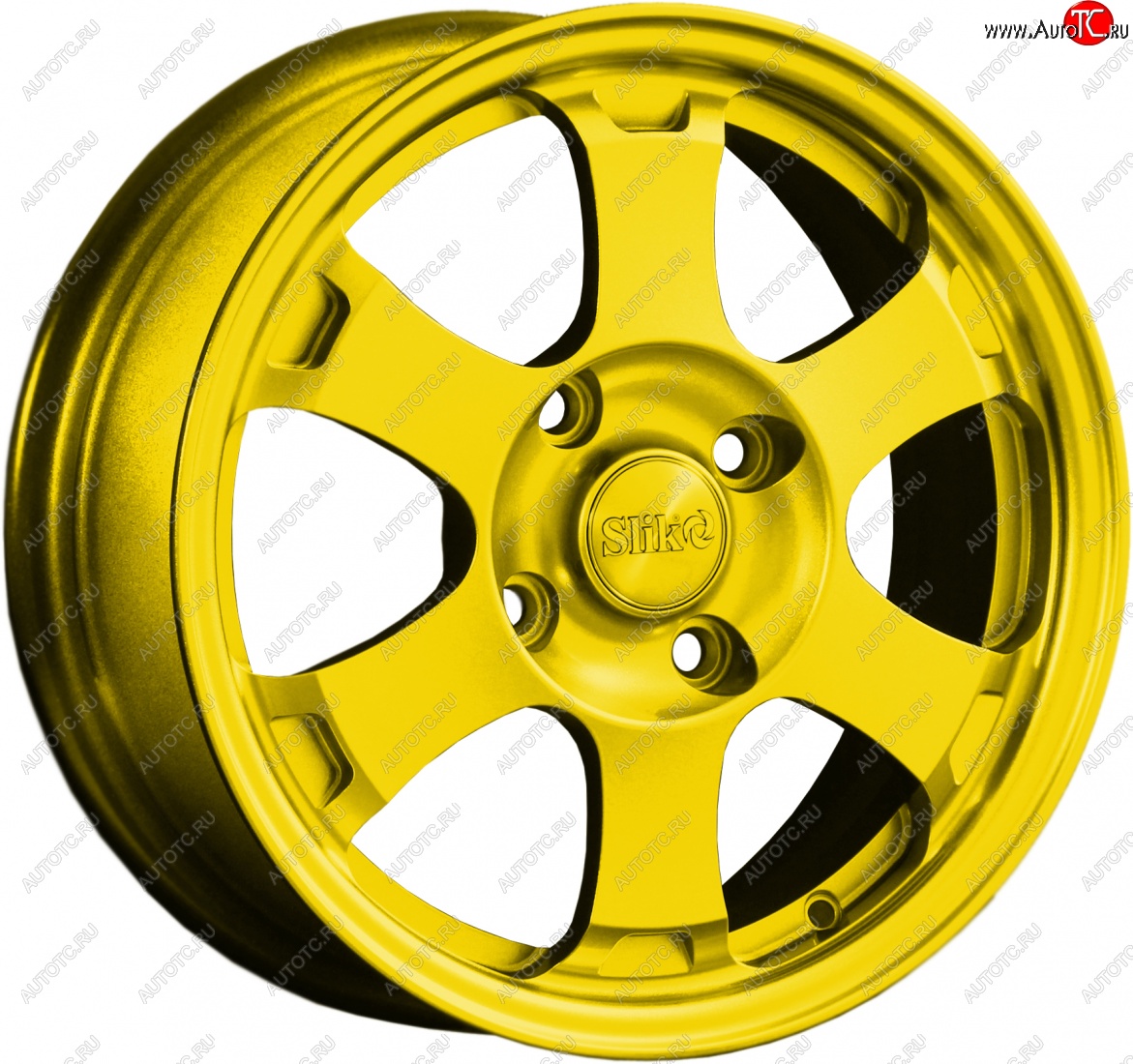 14 799 р. Кованый диск Slik Classik 6x15 (Ярко-желтый RAL 1021)   (Цвет: Ярко-желтый RAL 1021)  с доставкой в г. Воронеж