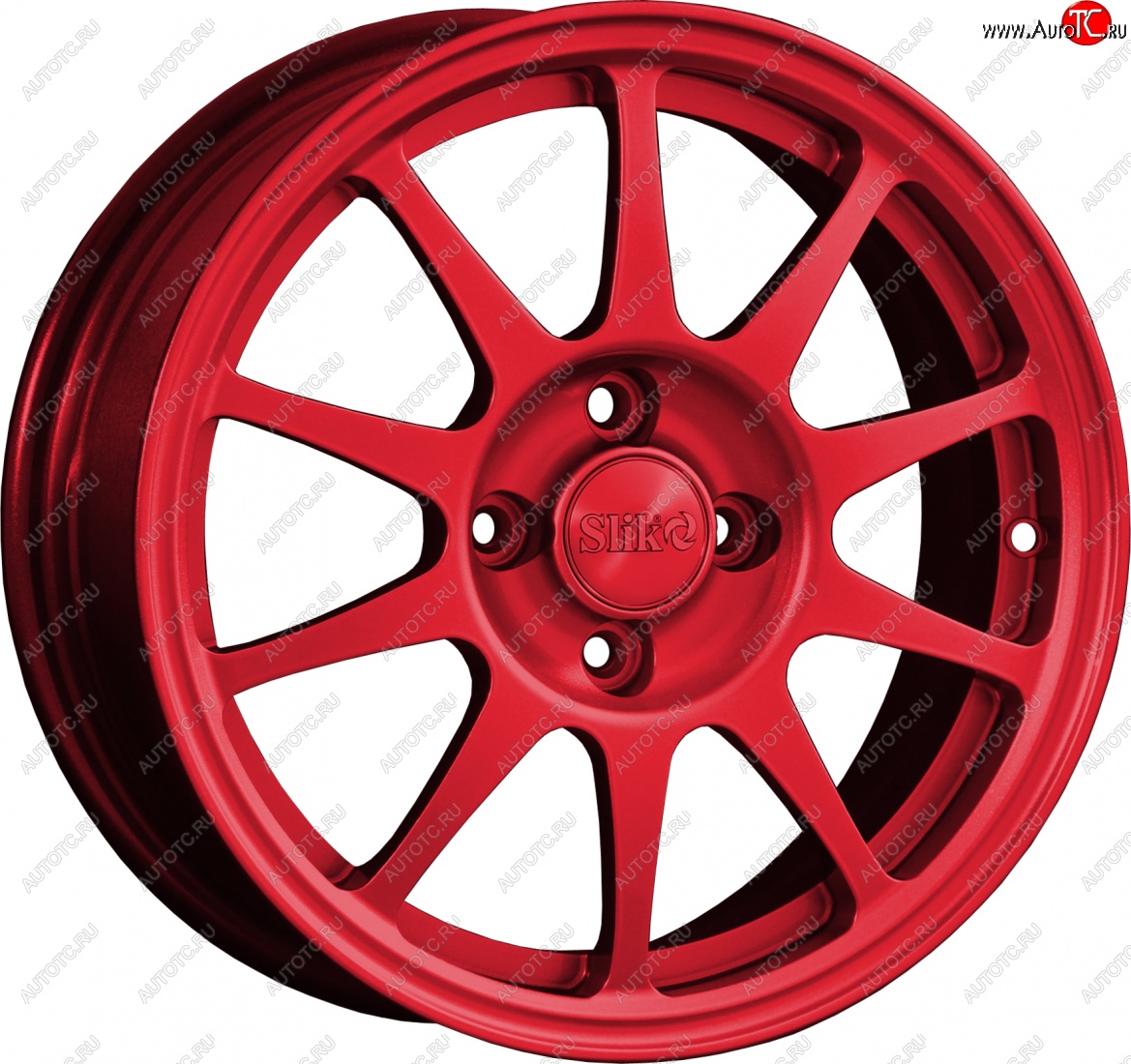 14 799 р. Кованый диск Slik Classik 6x15 (Candy красный)   (Цвет: Candy красный)  с доставкой в г. Воронеж