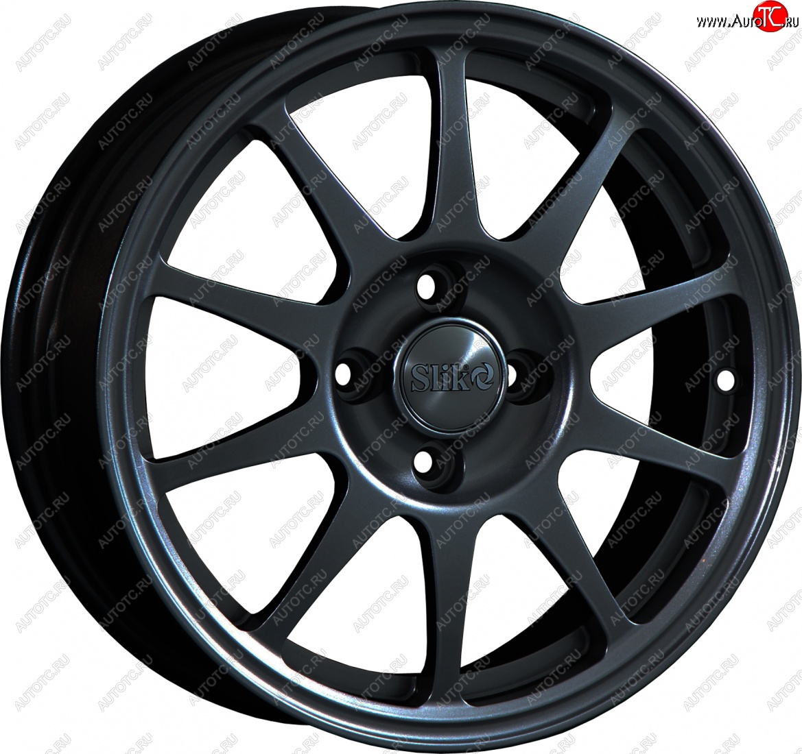 14 799 р. Кованый диск Slik Classik 6x15 (Черный глянцевый)   (Цвет: Черный глянцевый)  с доставкой в г. Воронеж