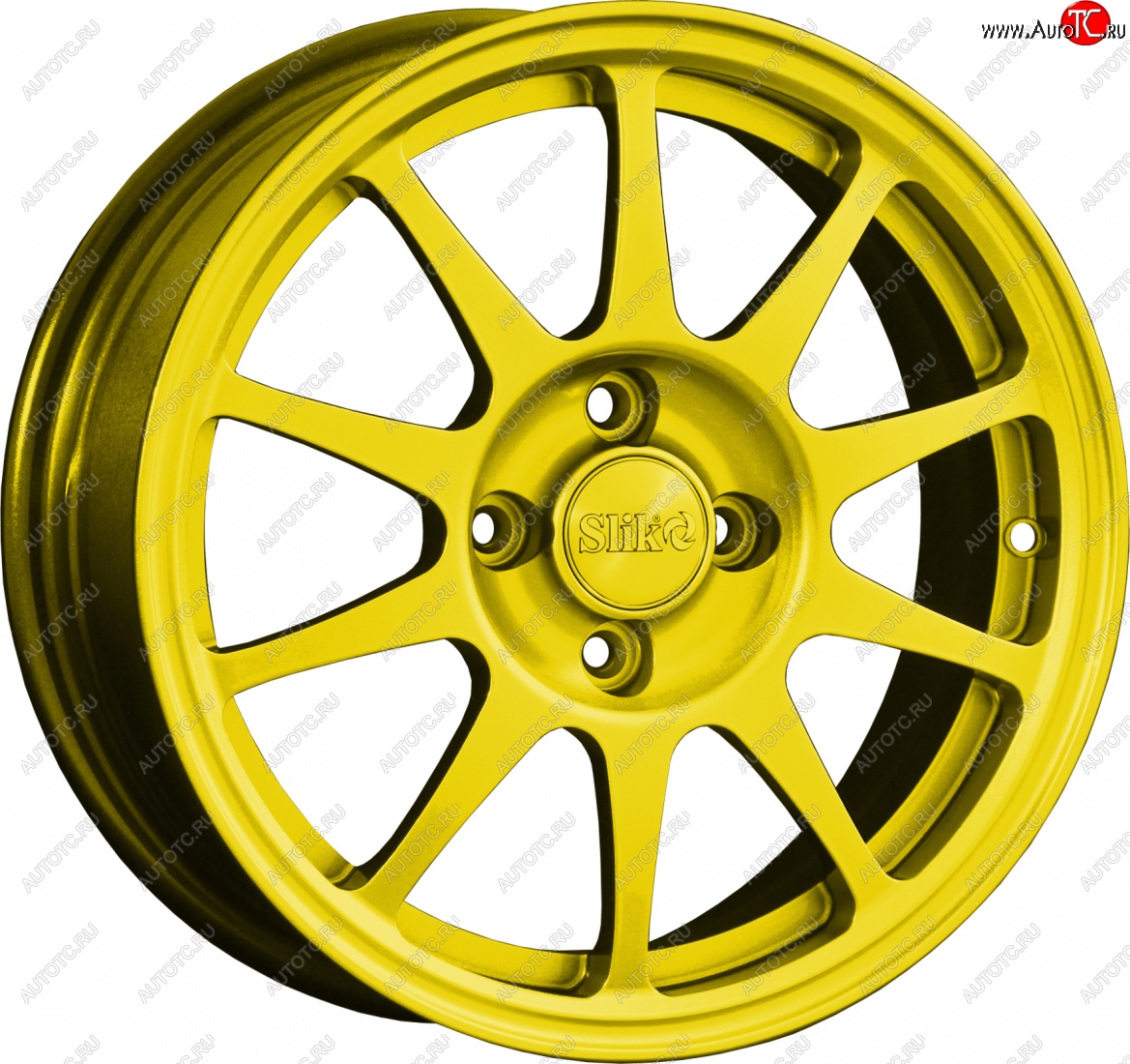 14 799 р. Кованый диск Slik Classik 6x15 (Ярко-желтый RAL 1021)   (Цвет: Ярко-желтый RAL 1021)  с доставкой в г. Воронеж