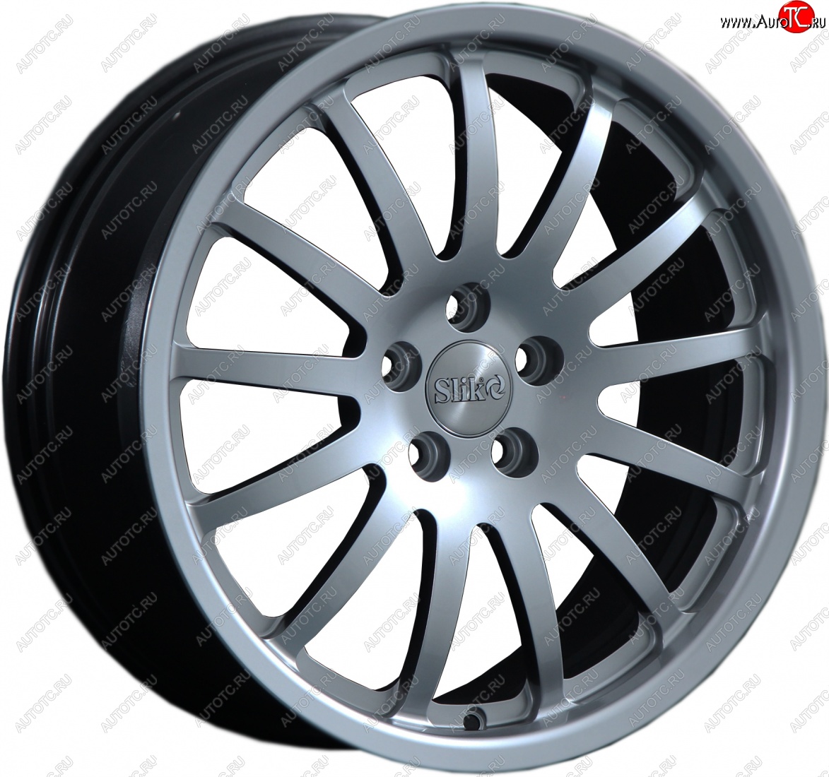 14 399 р. Кованый диск Slik classik R17x7.5 Серебристый тёмный (S25) 7.5x17   (Цвет: S25)  с доставкой в г. Воронеж