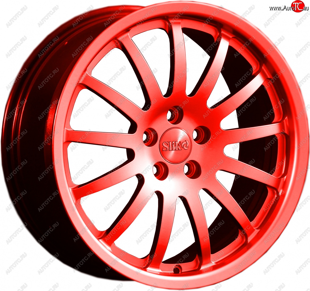 14 599 р. Кованый диск Slik classik R17x7.5 RAL 3026 ярко алый (3026) 7.5x17   (Цвет: 3026)  с доставкой в г. Воронеж