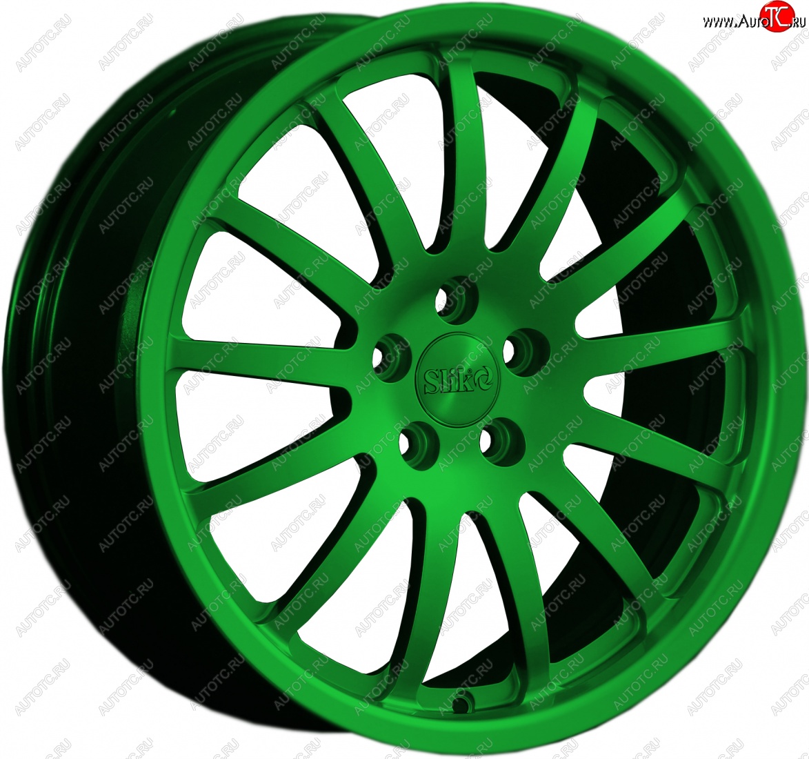 14 599 р. Кованый диск Slik classik R17x7.5 Зеленый (GREEN) 7.5x17   (Цвет: GREEN)  с доставкой в г. Воронеж