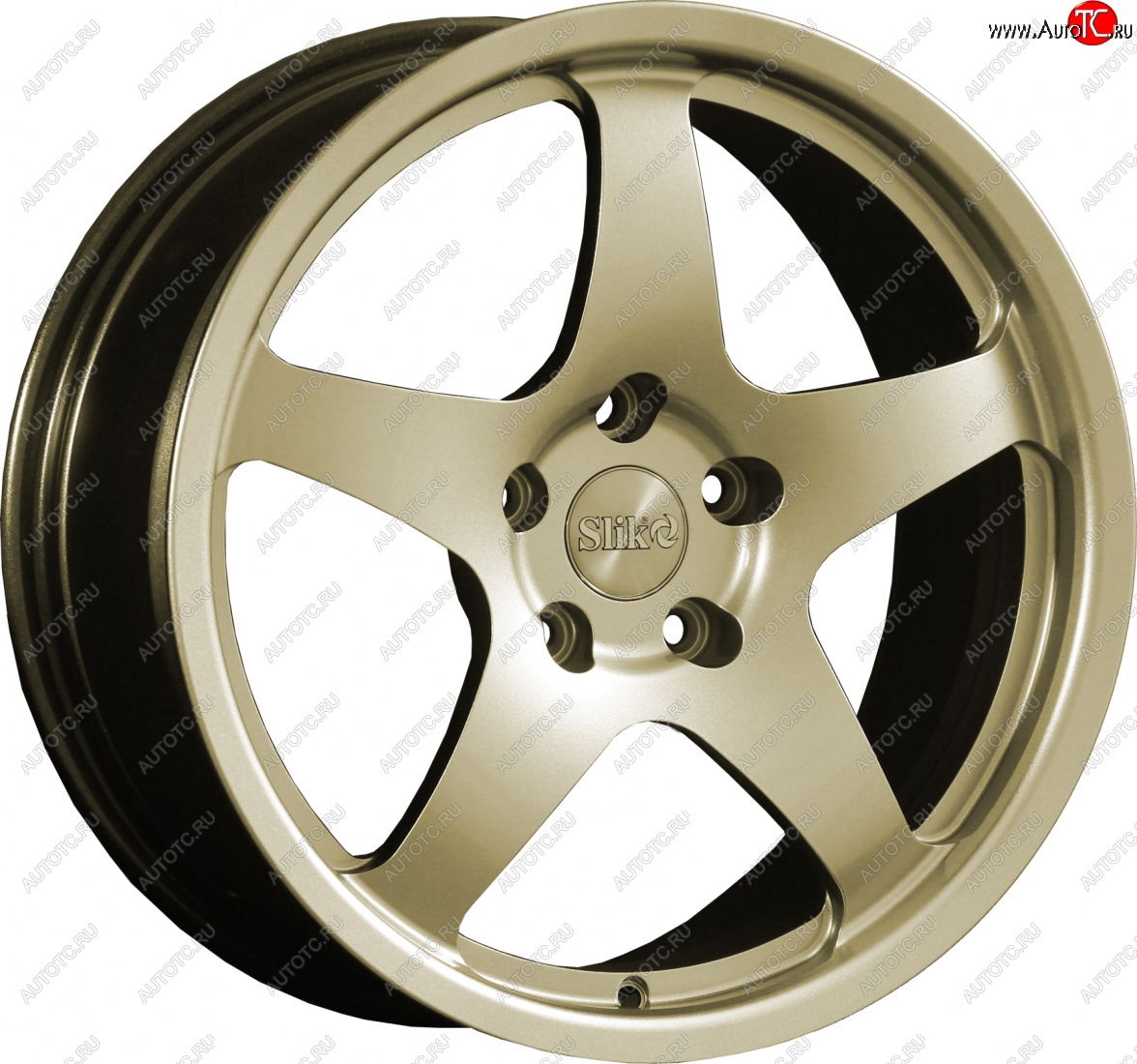 25 599 р. Кованый диск Slik classik R17x7.5 Золотой (G) 7.5x17 Nissan Teana 1 J31 дорестайлинг (2003-2005) 5x114.3xDIA66.1xET45.0 (Цвет: G)