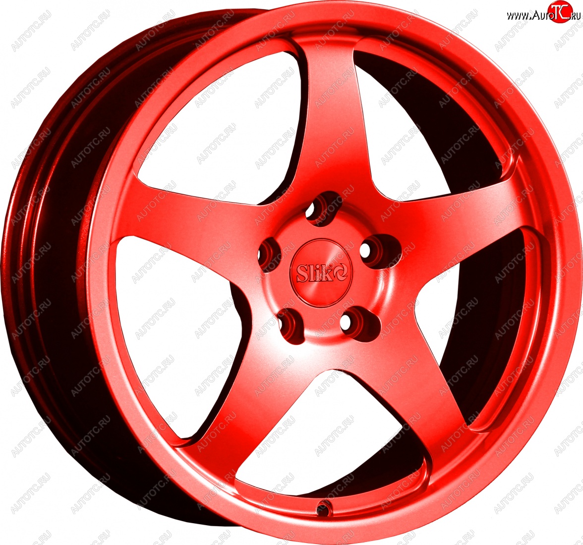 25 599 р. Кованый диск Slik classik R17x7.5 RAL 3026 ярко алый (3026) 7.5x17   (Цвет: 3026)  с доставкой в г. Воронеж