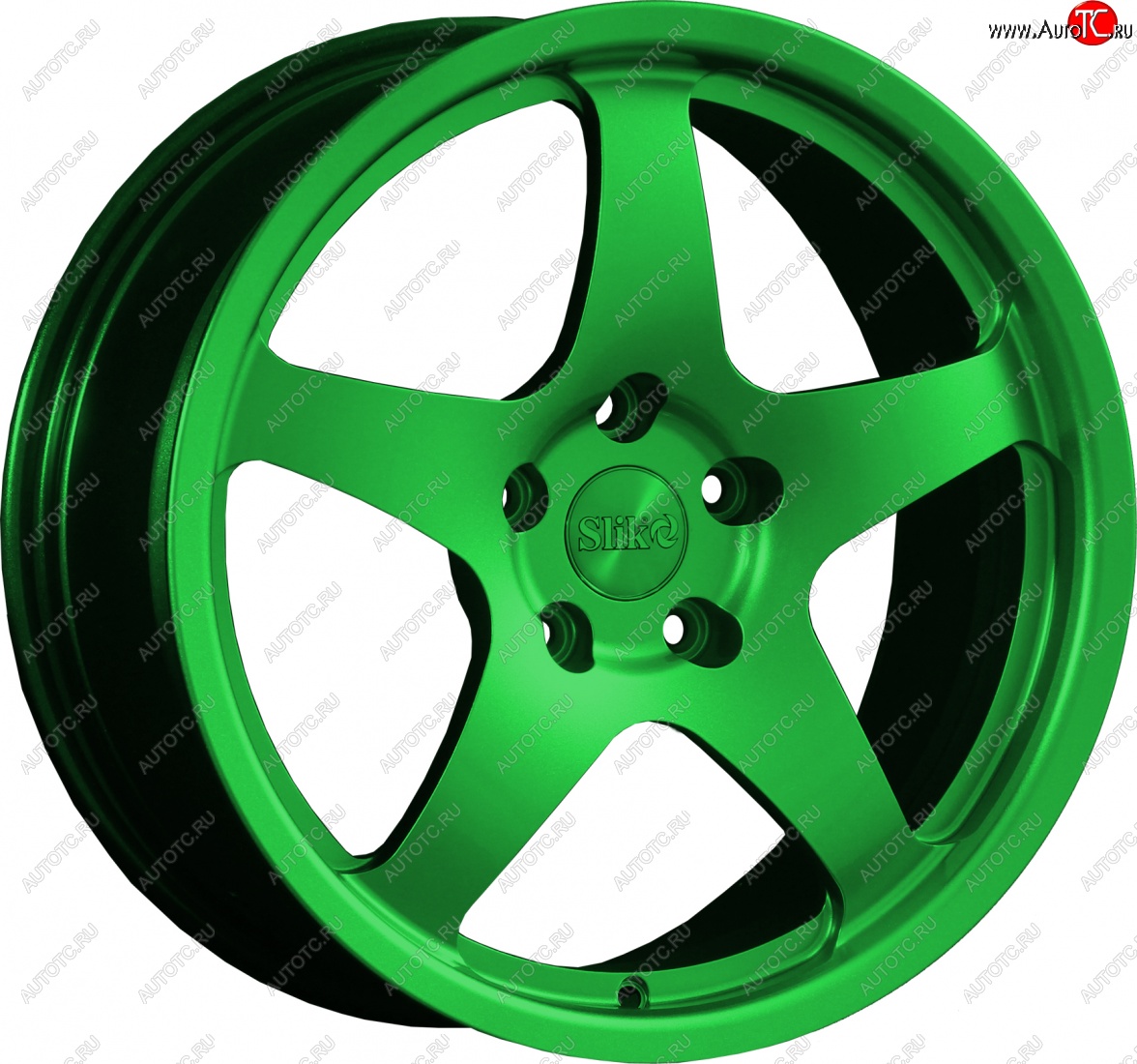 25 599 р. Кованый диск Slik classik R17x7.5 Зеленый (GREEN) 7.5x17   (Цвет: GREEN)  с доставкой в г. Воронеж