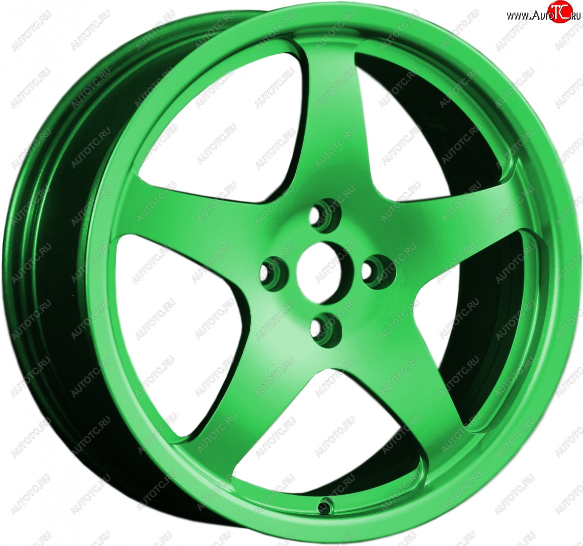 13 599 р. Кованый диск Slik classik R17x7.5 RAL 6038 ярко зеленый (6038) 7.5x17   (Цвет: 6038)  с доставкой в г. Воронеж