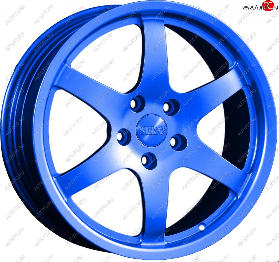 14 599 р. Кованый диск Slik classik R17x7.5 Синий (BLUE) 7.5x17   (Цвет: BLUE)  с доставкой в г. Воронеж