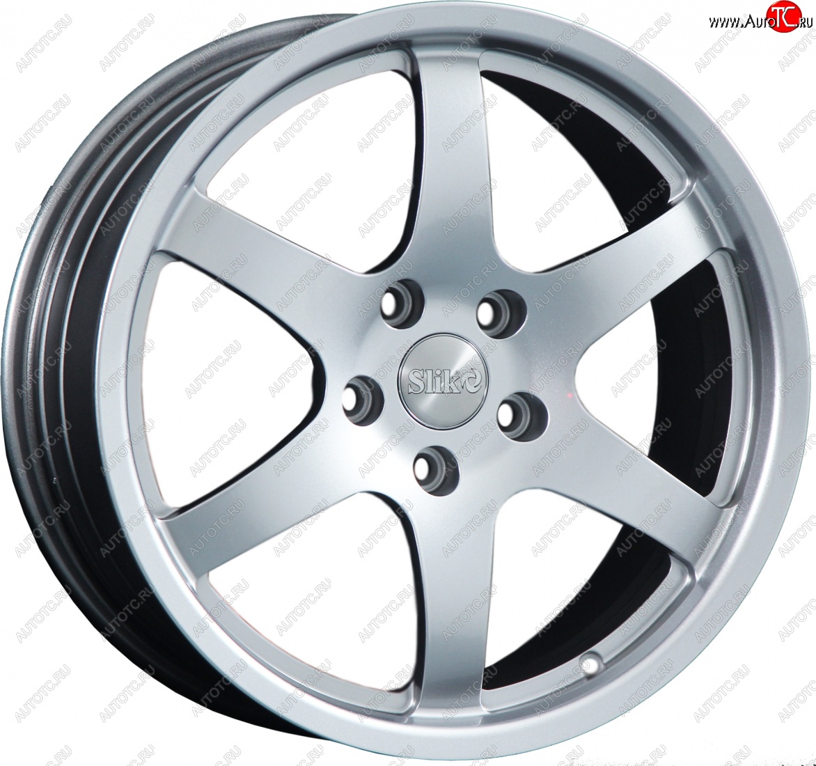 14 399 р. Кованый диск Slik classik R17x7.5 Яркое-блестящее серебро (HPB) 7.5x17   (Цвет: HPB)  с доставкой в г. Воронеж