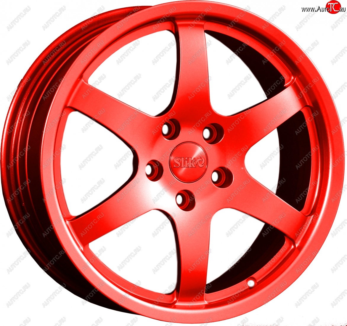 14 599 р. Кованый диск Slik classik R17x7.5 RAL 3026 ярко алый (3026) 7.5x17   (Цвет: 3026)  с доставкой в г. Воронеж